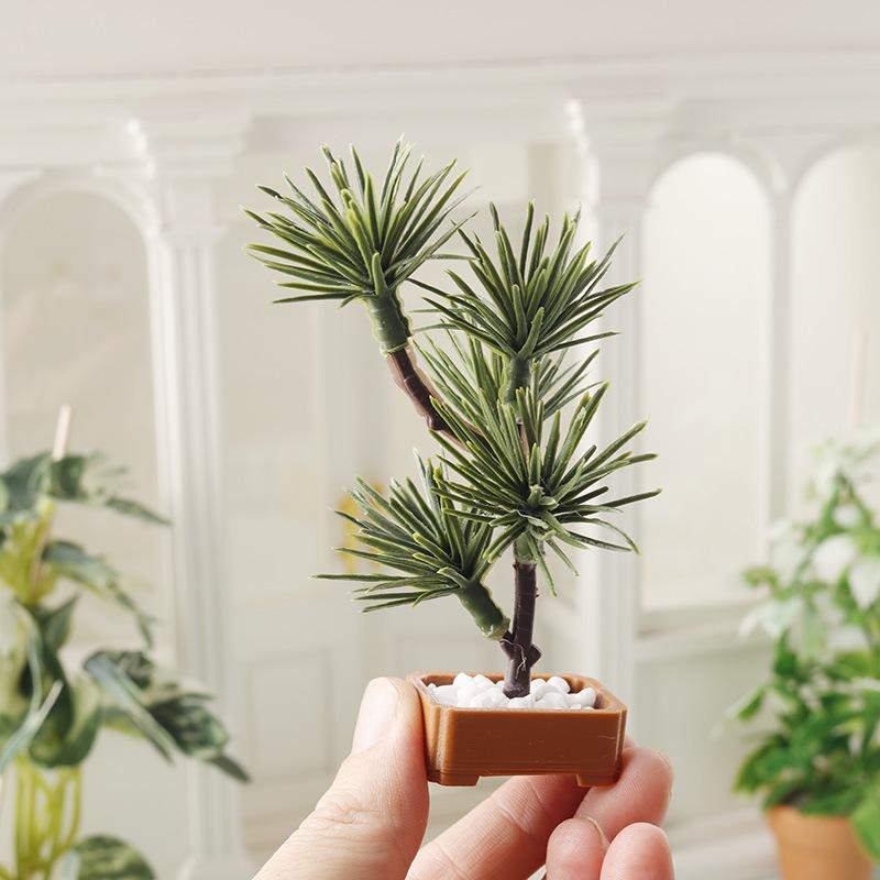 Plant Parenting - ต้นสนจำลองขนาด 1/12 จำนวน 1 ชิ้น ต้นไม้สีเขียว