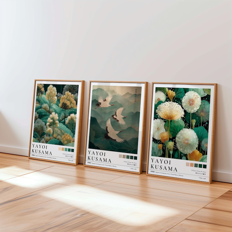 Plant Parenting - ภาพพิมพ์บนผ้าใบลายดอกแดนดิไลออน ยายอย คุซามะ ญี่ปุ่น 1/3 ชิ้น
