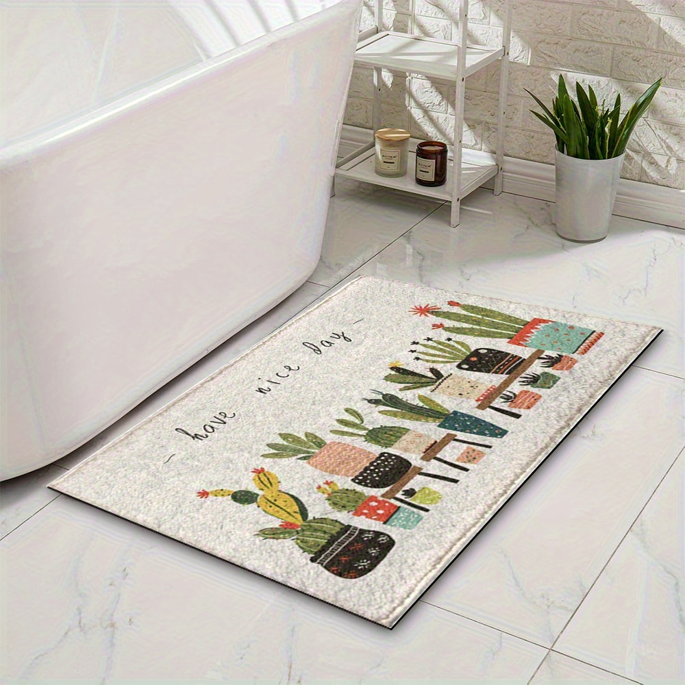 พรมเช็ดเท้ากำมะหยี่คริสตัลลายค - Plant Parent Day บทวิจารณ์และราคา